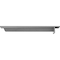 Ekena Millwork Heaton Hidden Support Steel Bracket w/ 14" Support Depth, Hammered Gray 3"W x 18"D x 2"H BKTM03X18X02HEHGY - alternate 7